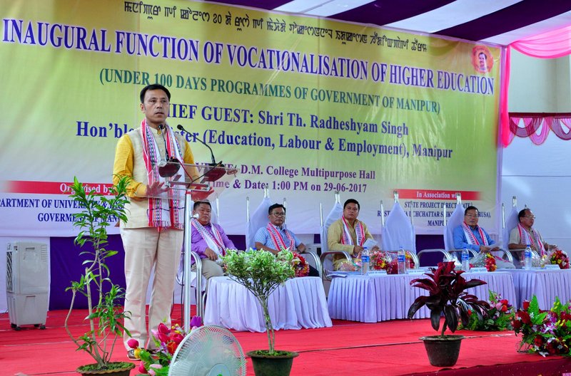 Edn Minister at DM College 1.jpg
